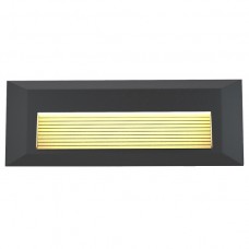 Φωτιστικό Επίτοιχο LED 3W 230V 200lm CCT Polycarbonate Ανθρακί IP65 Mono